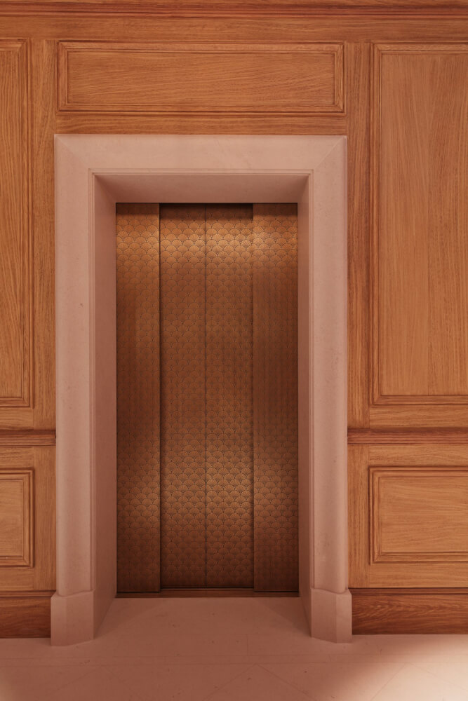 Decorative lift doors